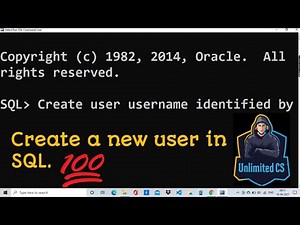 How to create new user of SQL database in SQL command line.
