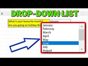How to Create Drop Down List in Excel