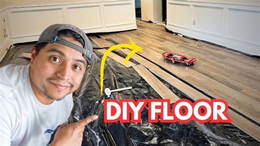 Installing Vinyl Plank Flooring at the Flip Project
