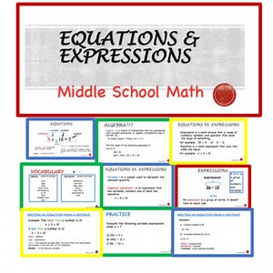 Equations and Expressions Math Pre Algebra Lesson