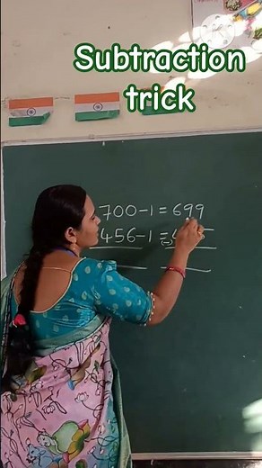 easy way to solve this type of subtraction problems#jayateacher#school#primarystudents#