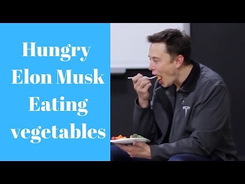 Elon Musk Eating Vegetables , UNBELIEVABLE, He Can Eat!
