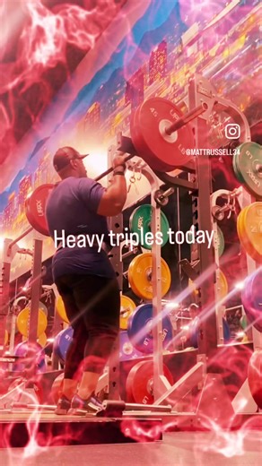 Heavy Triples today #fitnessjourney #fyp