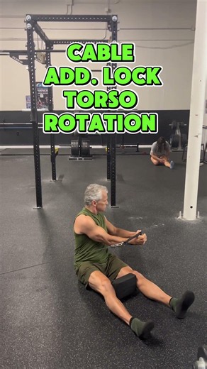Cable Add. Lock Torso Rotation #obliqueworkout #core #spinalhealth #fitness