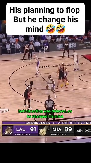 Your idol was planning to flop but he change his mind 🤣 #everyoneシ゚ #highlightsシ゚ #fbviralpost2025シ #highlight #fypシ゚ #lebron #funny #follower #MJ #jordan #fblifestyle #TopFans | K - d