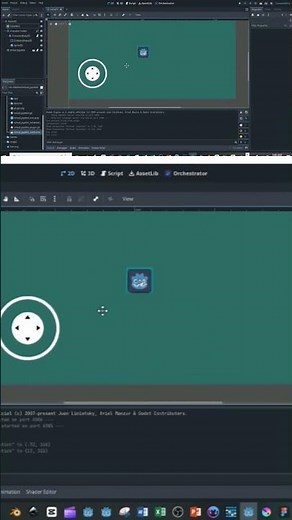 Part 2 - Godot Virtual Joystick Controller Addon #gamedev #godot #tutorial