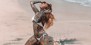 Britain's 'Most Tattooed Woman' Covered All of Her Ink for a Day