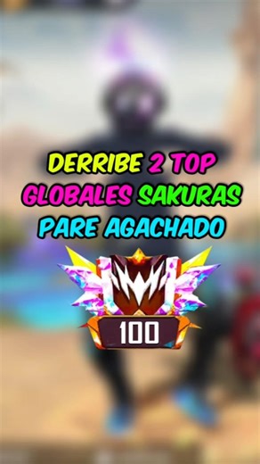 Derribe a 2 gran maestros sakuras 💀 #freefire #garenafreefire #humor