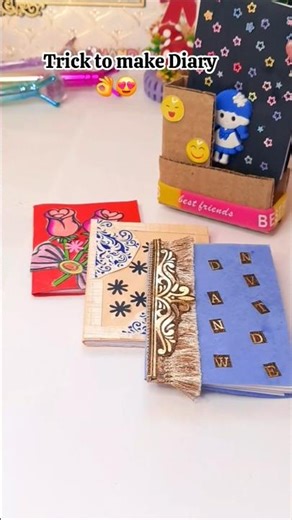 DIY Mini Diaries 😍💥 #craft #shorts #papercrafts