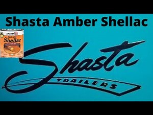EP.224 Applying Amber Shellac to 1960 Shasta vintage camper walls for a beautiful finish