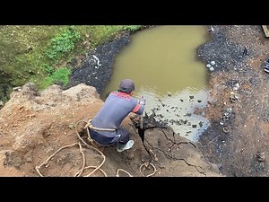 Amazing sand mining‼️take a closer look at the sand mining on the cliff