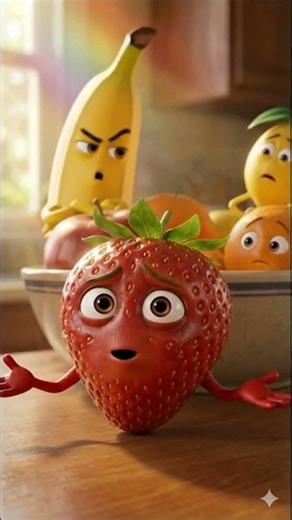 Cute… But I Don’t Last Long 🍓⏳ | Emotional 3D Animation Short #3danimation #childhood #aianimation