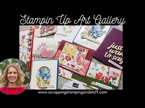 10 Card Ideas Using The Stampin Up Art Gallery Stamp Set And Fine Art Floral Product Suite