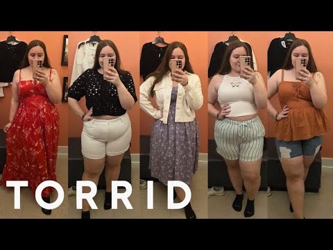 Torrid Inside the Dressing Room | Plus Size Summer Fits | Size 18/20 HUGE Try On Haul