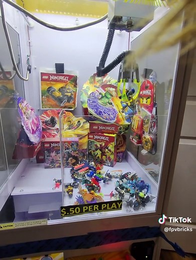 Winning at the LEGO Claw Machine: A Valentine's Day Adventure
