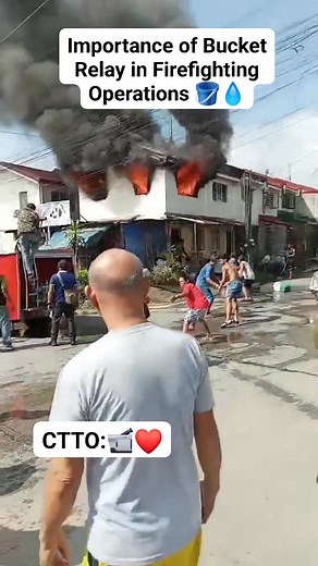 The bucket relay may seem simple, but in firefighting—especially in rural areas, remote locations, or situations with limited water supply—it becomes very important and sometimes life-saving. Here’s why: 🔥 Importance of the Bucket Relay in Firefighting Operations 1. Provides Continuous Water Supply When No Hydrant or Fire Truck Access In areas where fire trucks cannot reach (narrow alleys, mountainous areas, congested communities), a bucket relay ensures that water still reaches the fire scene.