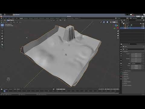 How to create terrain for Gazebo simulation with Blender 2.9