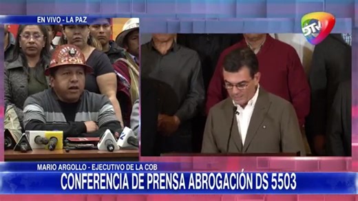 #Nacional | COB DENUNCIA INCUMPLIMIENTO DE ACUERDO DEL GOBIERNO “SERÁ ENTERA RESPONSABILIDAD DE LO QUE LAS BASES PUEDAN TOMAR, ESTAMOS EN EMERGENCIA” El secretario ejecutivo de la Central Obrera Boliviana, Mario Argollo, denunció que el Gobierno central estaría incumpliendo el acta de acuerdo nacional firmada en la ciudad de El Alto, al avanzar en la promulgación de un decreto sin la participación de la comisión acordada con los sectores movilizados. Video: DTV 8.1 | Radio Global Sucre