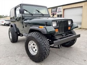1993 Green Jeep Wrangler YJ