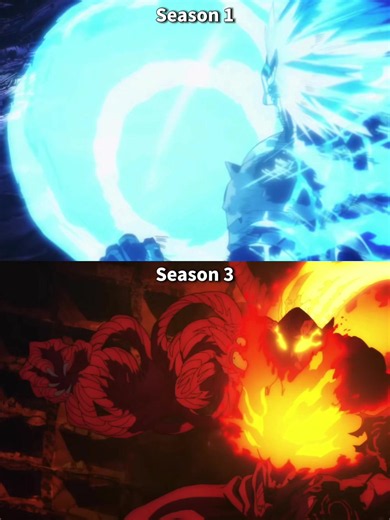 Beam Attack OPM Season 1 vs Season 3 animation comparison #opm #onepunchman #anime #manga #animation