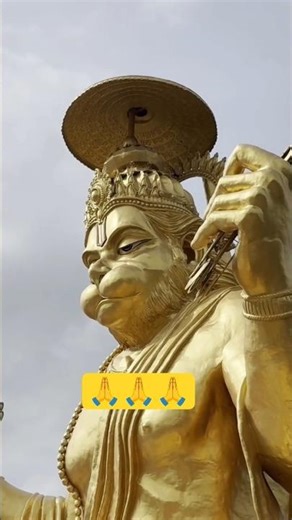 भव्य सुवर्ण हनुमान मूर्ती दर्शन! 🚩🙏 #HanumanStatus