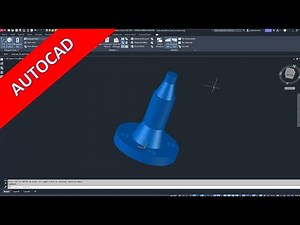 4.1 Antennenstock - Antenna Base Mount - Autocad 2023 Training - Part Design