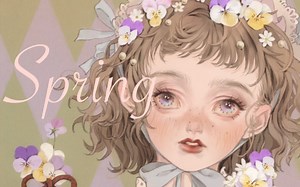 【板绘pro】spring 少女风板绘procreate教程