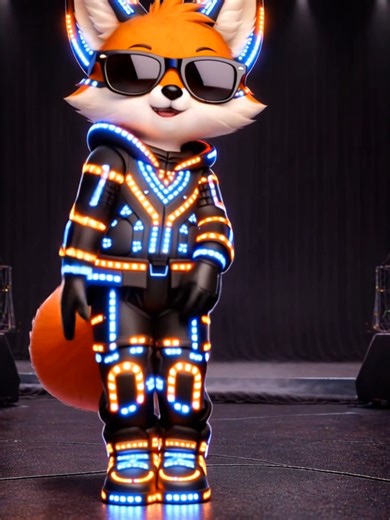 Crazy Frog. Cuando empieza Axel F… el ritmo se activa 🦊 FoxGroove encendió su traje LED y ahora nadie puede quedarse quieto #crazyfrog #electronica #dance #trending #viraldance #music #musicaeletronica #PSY #fyp #dancechallenge
