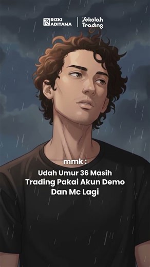 Udah umur 36 masih trading pakai akun demo #sekolahtrading #rizkiaditama #shorts