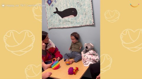 Boy With Limb Difference Experiences Hearing For First Time | Happily TV