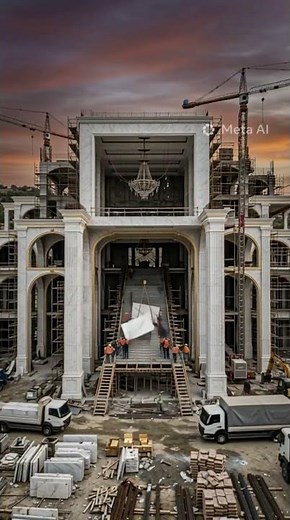 👑 Billionaire Marble Palace Mansion | Ultra Luxury Royal Dream Home