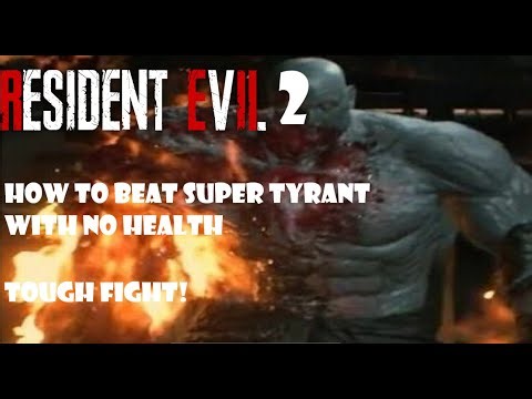 RE2 1.1K SPECIAL - HOW TO BEAT SUPER TYRANT WITH NO HEALS + STUN GRENADE TO BLOCK ONESHOT Strategy