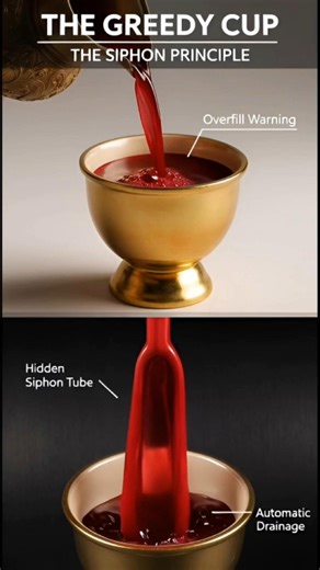 The Cup That Empties Itself 🍷 10s Greedy Cup Physics!