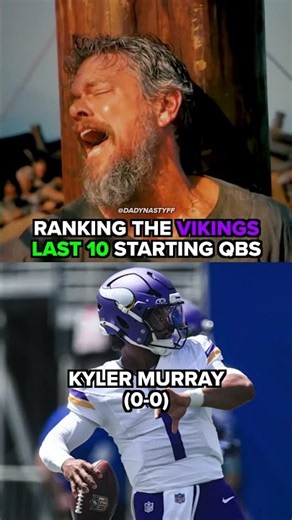 RANKING VIKINGS QBS #vikings #nfl