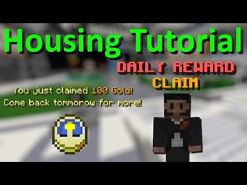 How to Make a Daily Reward System (Hypixel Housing Tutorial)