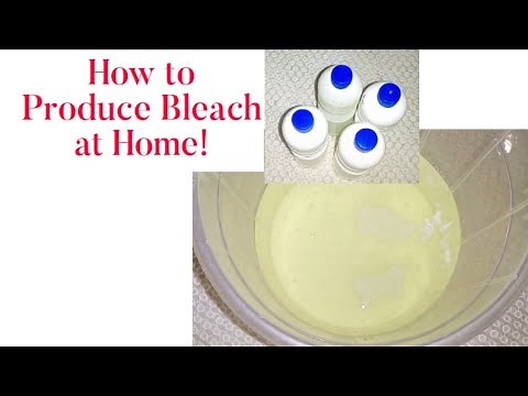 How to make Bleach at Home (Updated)/ Homemade Liquid Bleach Production for Clothes/ NafisaTv