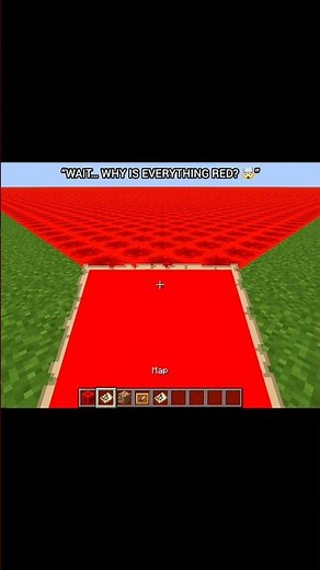 I Filled a Whole Map With Redstone Blocks… (Minecraft Map Trick) 🤯 #minecraft