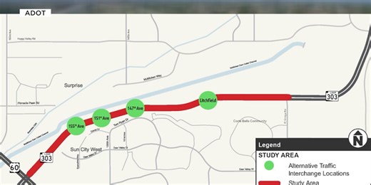 ADOT seeks public input on potential Loop 303 project to relieve traffic in Surprise, Peoria
