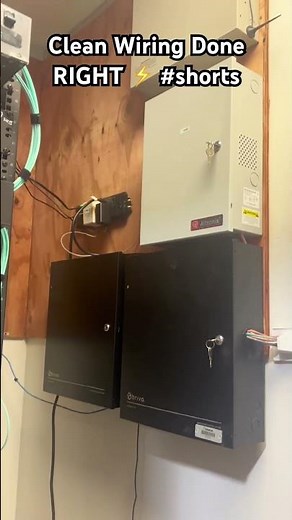 Clean Wiring Done RIGHT ⚡ #shorts