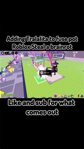 Adding Tralalita to fuse pot in steal a brainrot