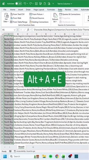 How to split CSV data with Text to Columns in 20 seconds‼️#excel