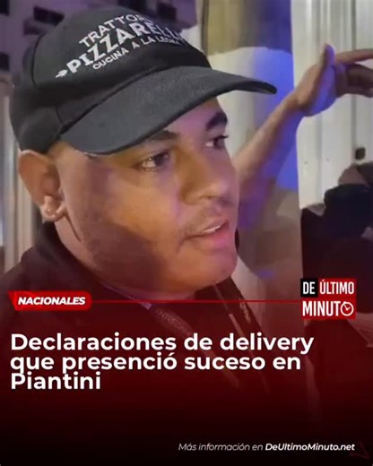 De Último Minuto on Instagram: "Un hombre identificado como Carlos Alfredo Herrera, quien se dedica a dar servicio de delivery, ofreció sus declaraciones tras presenciar el suceso en el sector Piantini, donde una mujer perdió la vida tras lanzarse de un décimo primer piso de una torre ubicada en el referido lugar. Amplía esta y otras informaciones en nuestra página web: www.deúltimominuto.net #DeÚltimoMinuto #ElPeriódicodelaVerdad"