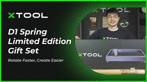 D1 Spring Limited Packaging 👉Only available for 9 days in 500 Quantities! 👉Rotary Attachment 2 firmly supports Wine Glass engraving 👉Tape-free package, upgraded accessories, and materials 👉Free engraving &cutting example project files Buy now: https://bit.ly/3qu5g1W #xtoollaser #xtoolmakeblock #xtool_livedemo #xtoold1 | xTool