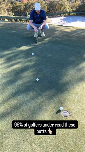 Jake Stevenson on Instagram: "Big breaks putts are not, and will never be, intuitive or comfortable for golfers. Your best chance of holing a putt like this is with a system - Aimpoint, Tour Read, putting charts, etc. Just guessing and relying on intuition is never going to be good enough to hole these putts often enough to gain strokes on the green. #golf #putting #shortgame #greenreading"