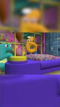 Four Works On His Jump... 🏋️‍♂️🤸‍♀️4️⃣ #Numberjacks #Shorts #kidsvideos #learnmaths