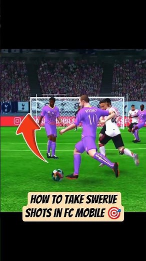 How To Score Swerve Shots in FC Mobile 🎯 #fcmobile #gaming #goals