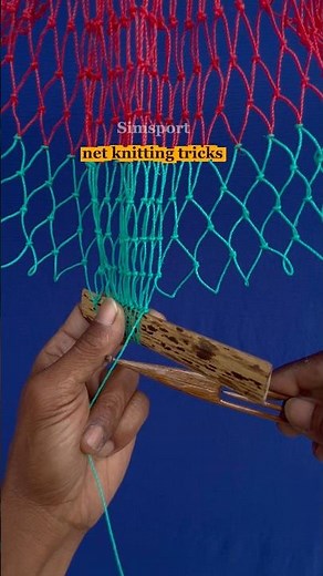 Net knitting tricks #net #knot