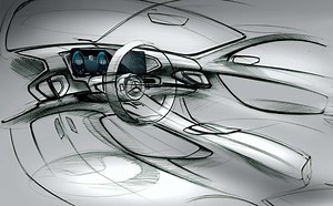 Next Mercedes-Benz GLE interior sketches revealed | Autocar