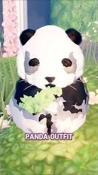 Making a PANDA using NEW ITEM ADJUSTMENT UPDATE in DTI! #dresstoimpress #dti #roblox #fyp #shorts