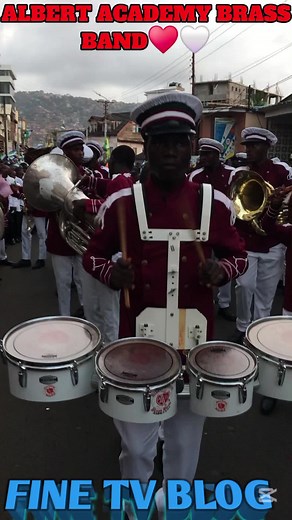 FINE TV BLOG ALBERT ACADEMY BRASS BAND ♥️🤍DAY PLAY OOO